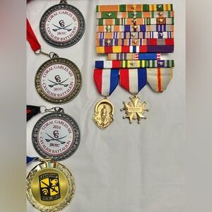 Vintage US Military ROTC Jr ROTC Medal Award Ribbon Bars Pins Miscellaneous Lot